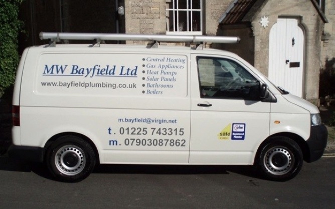 M Bayfield Plumbing Van